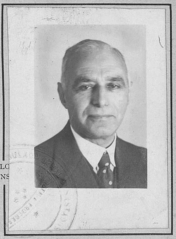 Portrait of Moses Goldschmidt from the Brazilian Ficha Consular de Qualificação, Hamburg February 1939. Private archive Ray & Anita Fromm, London / UK. With kind permission.